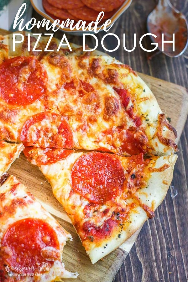Homemade pizza dough recipe that's easy and delicious. A flavorful dough you can make in bulk and just pull out of the freezer when you're ready to use it. #bakingpizza #pizzadough #pizzadoughrecipe #homeamdepizza #italianpizzadough #bestpizzadough #longbournfarm #homemademeal #homeamdedinner #cookingfromscratch #scratchcooking #homecooked #homecookedmeal #homecookeddinner #simplefood #homegrownfood #fromscratch