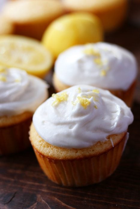 Simple recipe for moist & flavorful honey lemon cupcakes plus three amazing baking tips to make sure your baked goods don't turn out dry or tough!