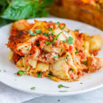 Sausage pasta bake that is flavor packed and easy to make plus all the details on how you can turn it into a freezer meal!! So many tasty options. #pastabake #pasta #pastarecipe #pastabakerecipe #pastabakeeasy #pastabakerecipeeasy #pastabakesausage #italiansausage