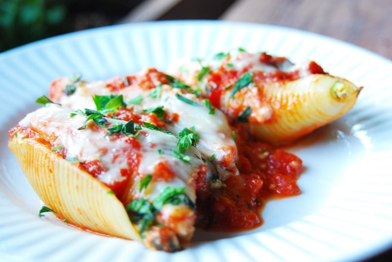 Ricotta and Spinach Stuffed Shells