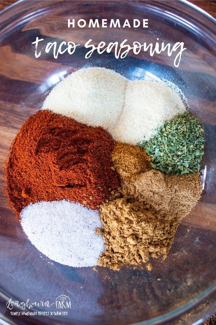Homemade taco seasoning is so easy to make and lets you control exactly what goes in and what the spice level is like! Take 5 minutes and throw it together.