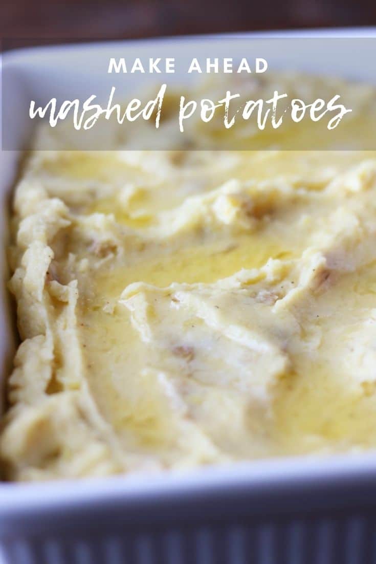 Don't ever eat cold mashed potatoes again! Make ahead mashed potatoes are delicious and are ready exactly when you need them.
