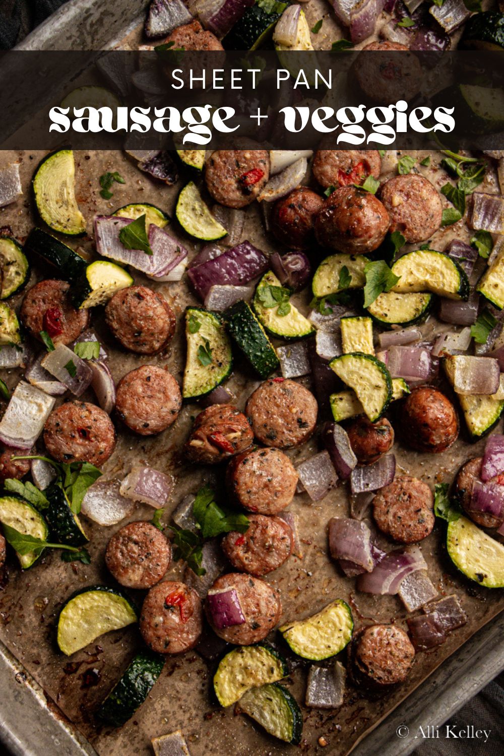 This Sausage Sheet Pan Dinner is packed with flavor, easy to put together, and fast. Perfect family-friendly meal for a busy day.