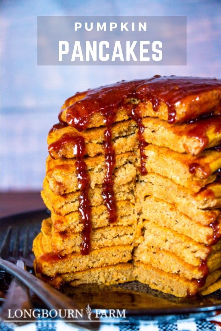 These glorious pumpkin spice pancakes are perfect for fall. Soft and fluffy with just the right amount of spice!