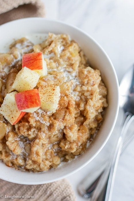 Apple Oatmeal with Cinnamon in the Instant Pot