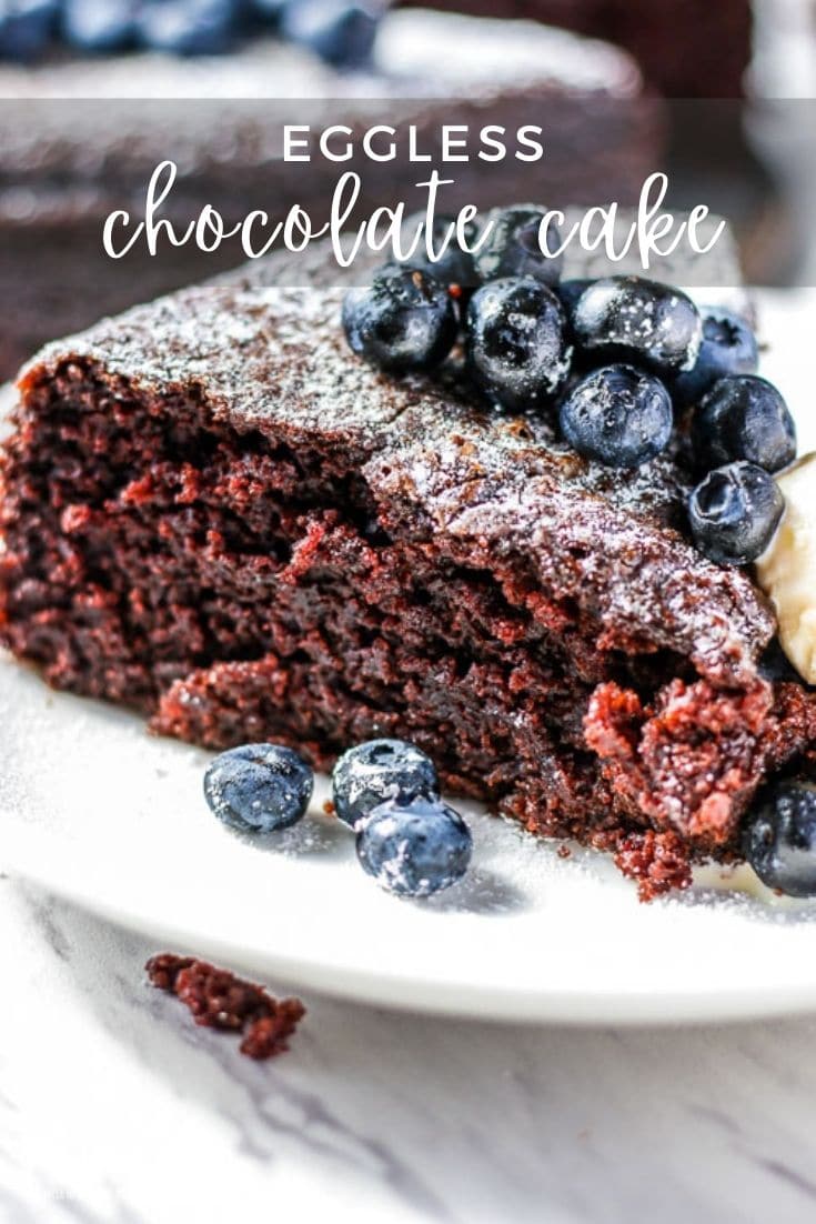 This basic chocolate cake recipe uses simple, old-fashioned ingredients and turns out perfectly every single time! Chocolatey, chewy, and delicious! It's a timeless chocolate cake that can be used so many ways, it's the perfect chocolate cake recipe! #chocolate #chocolatecake #cake #homemade #homemadecake #homemadechocolatecake #dessert #baking #bakingcake #cakebaking #easyrecipe #easycake #bakingdessert #fruit #simplecake #singlecake