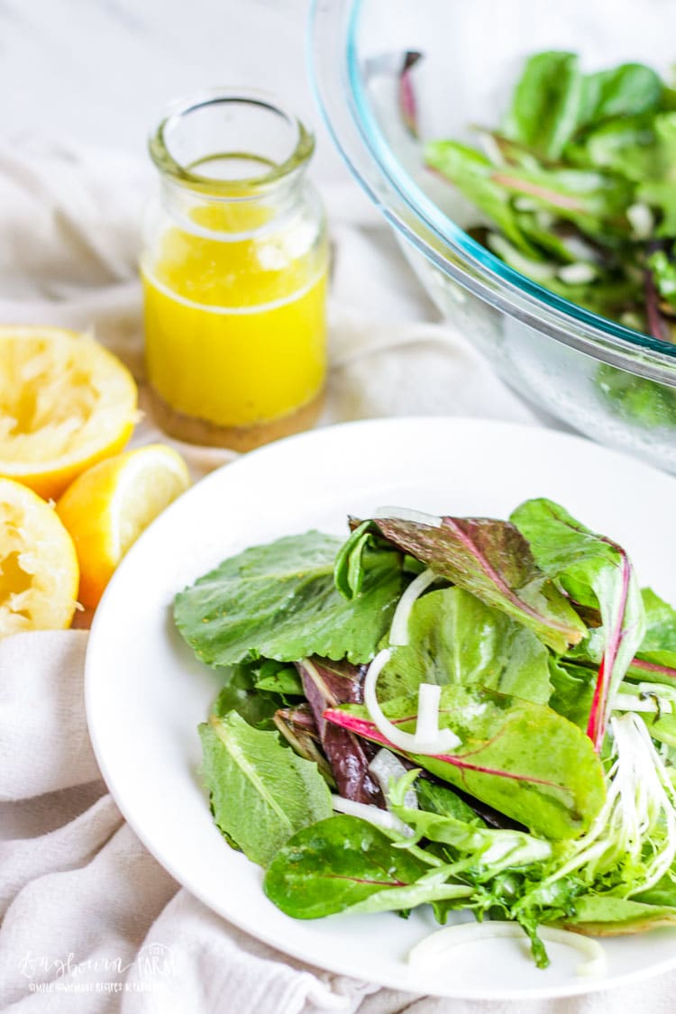 Lemon Salad Dressing + Easy Green Salad