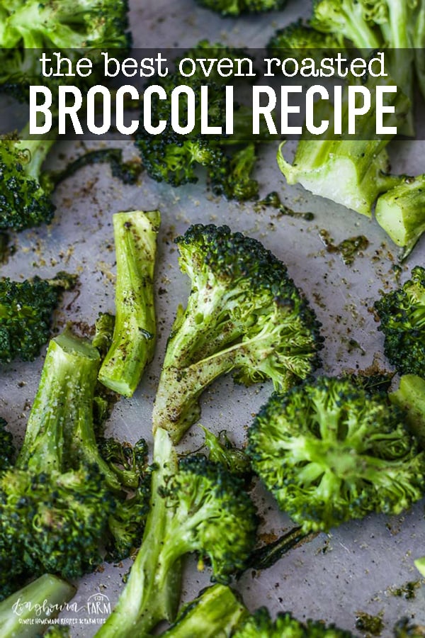 Oven roasted broccoli is really the best broccoli recipe. This recipe takes less than 15 minutes to get on the table and it's so easy to customize and make your own. Add lemon zest, parmesan, breadcrumbs, anything! Easy vegetables are the best vegetables. #broccoli #ovenroastedbroccoli #roastedbroccoli #ovenroastedvegetables #freshbroccoli #farmfresh #longbournfarm 