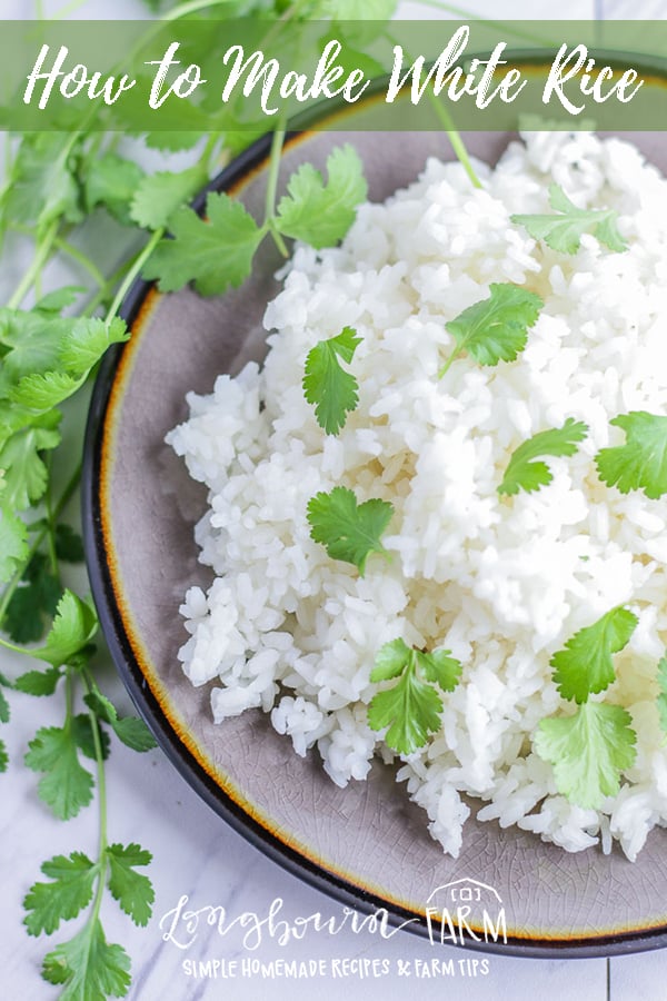 This homemade white rice recipe is simple and will teach you how to make your own rice at home! Making rice at home is so easy, this post will cover all the basics you need to know. #rice #whiterice #howto #howtomakerice #makingrice #whitericewater #watertoriceratio #cookingrice #howtocookrice #cookingwhiterice