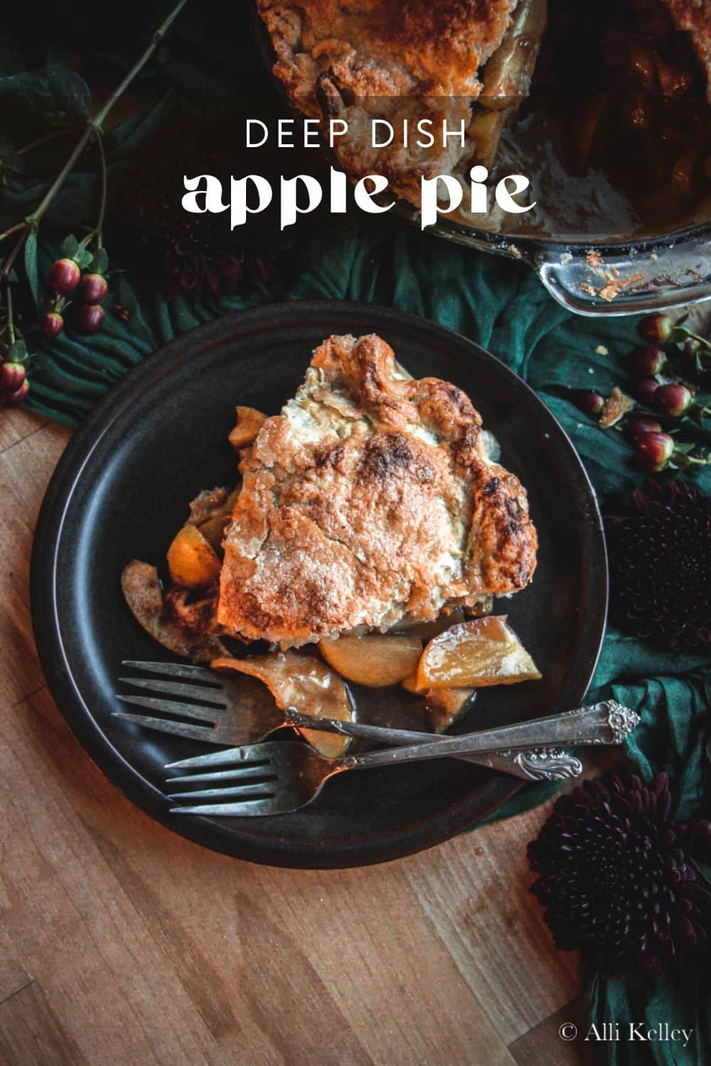 Homemade apple pie can sound intimidating but it really isn't complicated. This homemade apple pie is simple but delicious and the perfect dessert any time of the year. Homemade apple pie is great for Thanksgiving or Christmas. Homemade apple pie isn't hard and this recipe is easy with step-by-step directions! #homemadeapplepie #applepie #longbournfarm #homeamdepie #piefromscratch #easyapplepie #applepiefromscratch