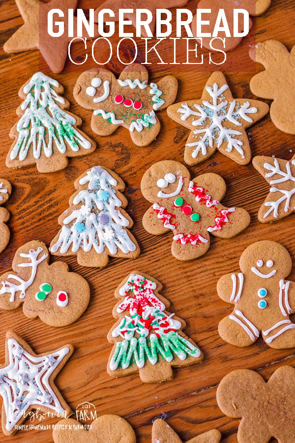 A soft gingerbread cookie recipe that is perfect for decorating! These festive cookies are packed with flavor and won't disappoint! #gingerbreadcookies #gingerbreadcookieseasy #gingerbreadcookiessoft #gingerbreadcookiesrecipe #gingerbreadcookiesdecorated