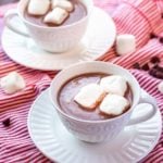 The best homemade hot chocolate recipe is fast, simple, and decadent. This is the perfect drink to take the chill off of a cold day! #hotchocolate #hotchocolaterecipe #homemadehotchocolate #homemadehotchocolateeasy #homemadehotchocolaterecipe