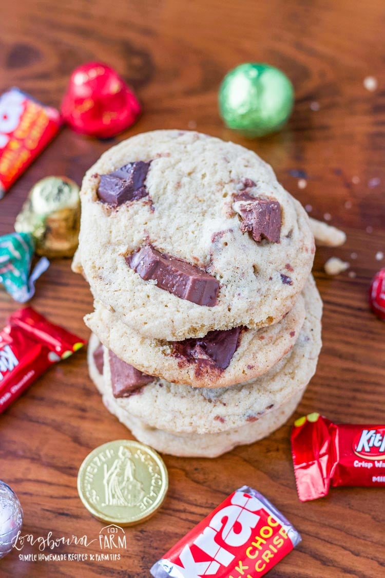 Leftover Candy Bar Cookies