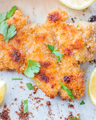 Breaded Oven Fried Chicken Thighs