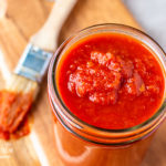 This easy homemade BBQ sauce recipe is packed with flavor and made with simple ingredients you have in your pantry (no ketchup). It's delicious on anything! #bbqsauce #homemadebbqsauce #homemadebbqsauceeasy #homemadebbqsaucerecipe #bbqsauceeasy #bbqsaucerecipe #bbqsaucefromscratch