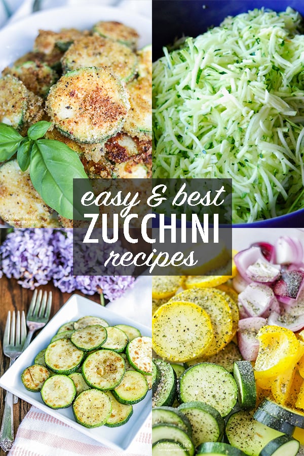 Zucchini is one of the easiest vegetables to cook with! Get recipes, tips, cooking ideas, and prep and storage directions all in one place!! #zucchini #zucchinirecipes #easyzucchinirecipes #bestzucchinirecipes #panfriedzucchini #parmesanzucchini #zucchinimuffins #zucchinipasta