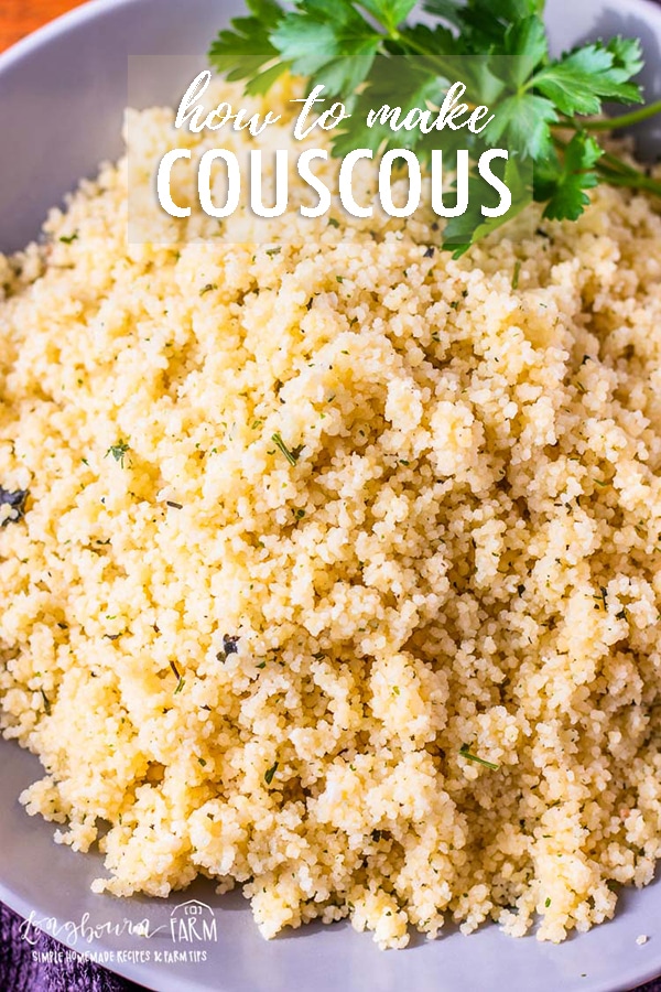 Moroccan couscous is a really simple side dish that is easy to make! Vary the flavor to make it the perfect pairing to any main dish. #couscous #moroccancouscous #couscousrecipe #couscousrecipeeasy #couscousrecipes #howtocookcouscous #sidedish #easysidedish #healthycouscous