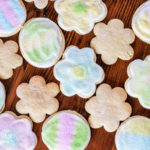 Almond sugar cookies are a fun twist on classic soft sugar cookies. Cut out your favorite shapes and decorate with an easy sugar cookie icing. #almondsugarcookies #sugarcookiessoft #sugarcookieicing #sugarcookieseasy #sugarcookierecipe #almondsugarcookierecipe #sugarcookiecutouts