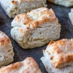 Homemade biscuits are quick, easy, and amazingly fluffy. This recipe uses just 5 simple ingredients and comes together in a flash. #homemadebiscuits #homemadebiscuitseasy #homemadebiscuitsrecipe #homemadebiscuitsfromscratch #homemadebiscuitsfluffy