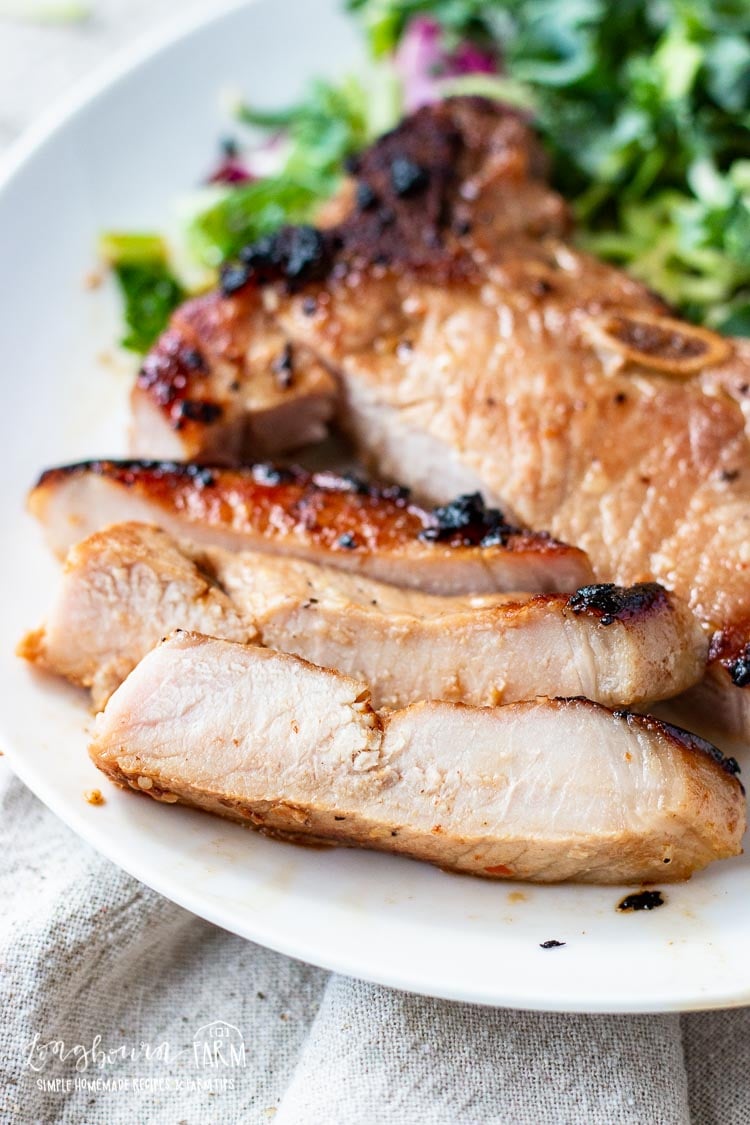 Asian marinated pork chops are a great way to serve a flavorful dinner with only a little effort. Paired well with rice and veggies, you could have a healthy and filling dinner with very little hands-on time! With this Asian marinade being so easy to make, you don’t need to be a professional chef to pull this dish off. #porkchops #asianfood #asianporkchops ##asianporkchoprecipe #asianporkchopmarinade #asianporkchopgrill #asianporkchopbaked
