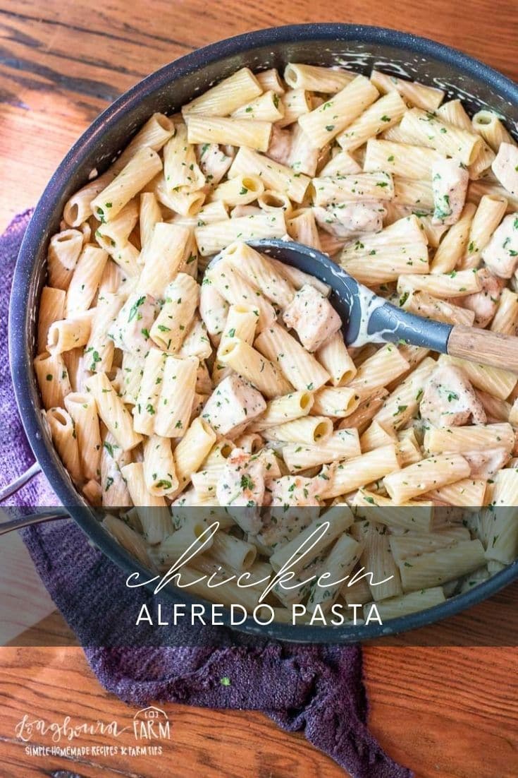 This homemade chicken alfredo is a one-pan wonder. Made from scratch in about 30 minutes from start to finish, this is one dinner that your family is sure to love.
