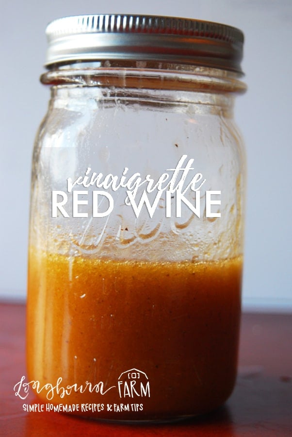 This red wine vinaigrette dressing goes fantastic with a super basic salad. It is a versatile dressing that goes well with anything! #redwinevinaigrette #redwinevinaigretterecipe #redwinevinaigrettedressing #redwinevinaigretteeasy #redwinevinaigrettelight #redwinevinaigrettehealthy