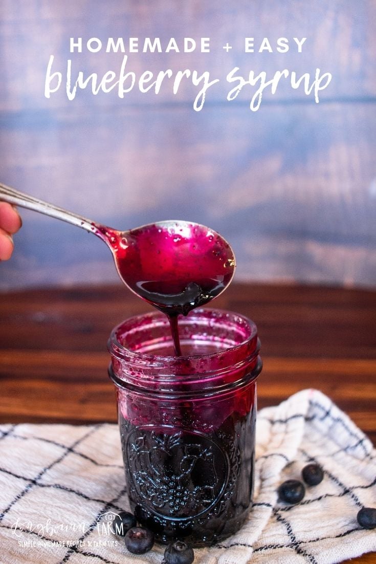 Blueberry syrup is an easy-to-make recipe that goes great with practically any breakfast food or dessert. In this case, we’re using it for pancakes or waffles, but don’t be afraid to get creative with it in other ways too.
