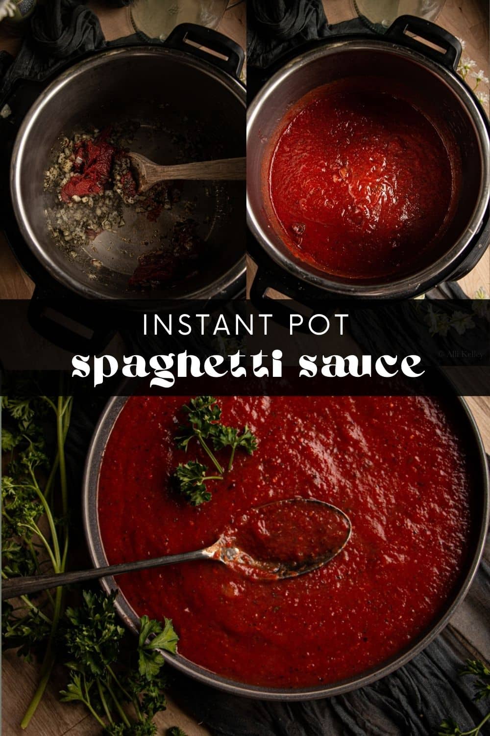 When looking for a quick and delicious dinner, this Instant Pot marinara is the perfect option! My Instant Pot tomato sauce recipe is an absolute classic - it has all the flavor of a slow-simmered sauce but takes minutes to make. Full of tangy tomatoes, onions, and herbs, this sauce is ideal for pasta dishes or as a dipping sauce.