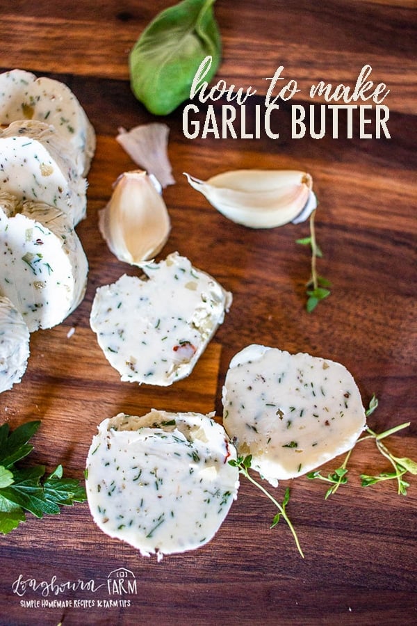 Learning how to make garlic butter is easy! With just a few ingredients you can have a flavorful butter to use on bread, with steak, or however, you choose! #garlic #butter #garlicbutter #garlicbutterrecipe #