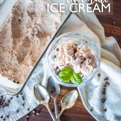 Chocolate ice cream is a delicious treat that is easy to make with an ice cream maker. Creamy, sweet, and chocolatey goodness in every bite!