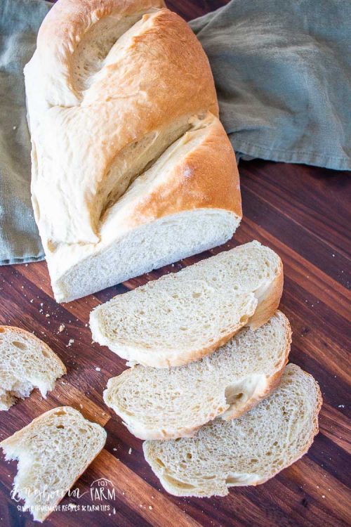 sliced french bread loaf