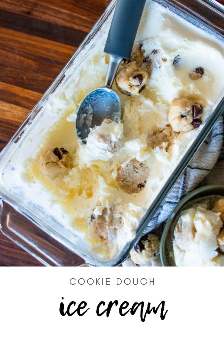 Homemade cookie dough ice cream is creamy, delicious, and going to save you a trip to the freezer section next time you go shopping.