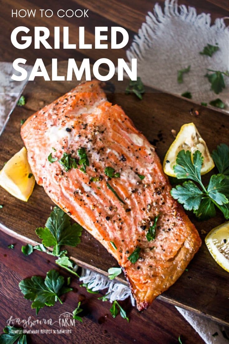 Cooking salmon on the grill is super easy and a great way to have a delicious meal in minutes. No board or wrap necessary, grill it right on the grates.