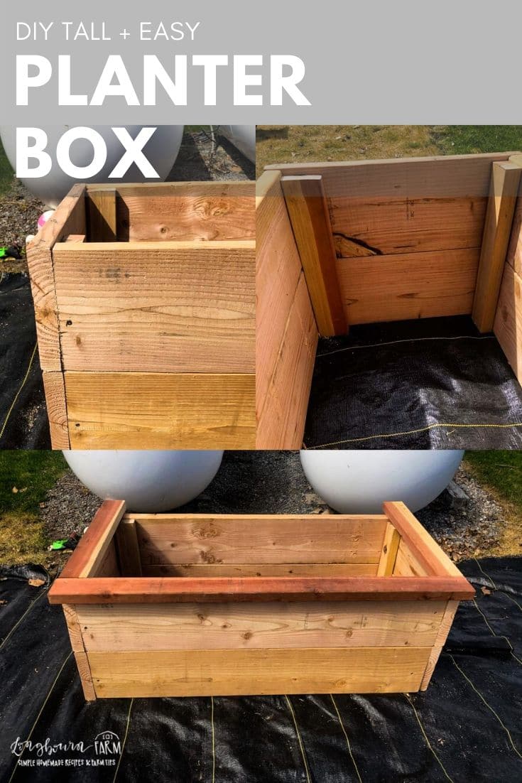 Building a DIY Tall Planter Box is really easy and much cheaper than buying one. With a few supplies, you can get it done a few hours.