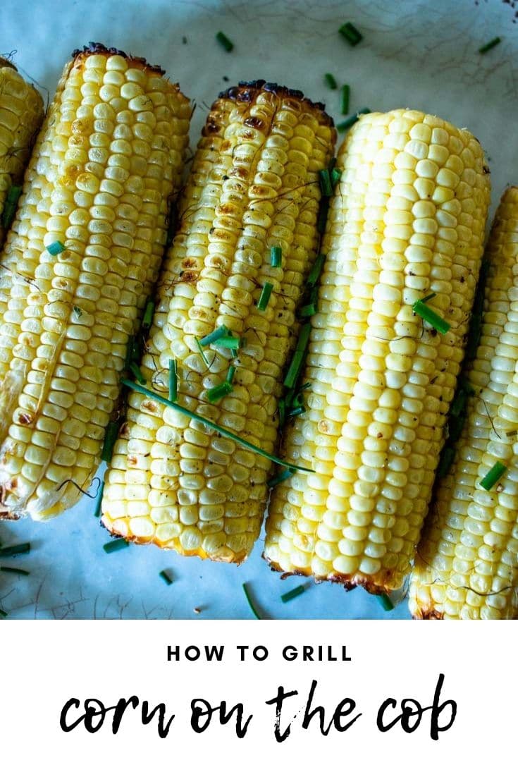 Grilling corn on the cob is a super easy way to use up those fresh summer veggies! Sweet corn with a slight char is the perfect summer veggie.