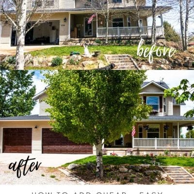 Looking for inexpensive easy ways to spruce up the exterior of your home? I've got you covered! Great ideas with before and after photos!