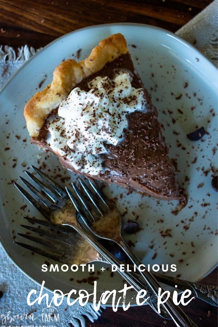 Homemade chocolate pie is easy to make yourself and a delicious finale to any dinner menu! Perfect for a holiday or weeknight dessert.
