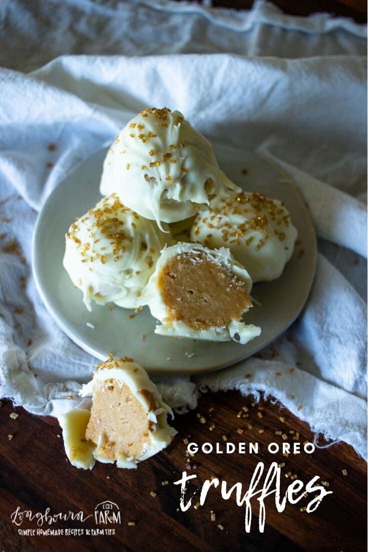Golden Oreo truffles are a super easy dessert that everyone will love. Easy, delicious, crowd-pleaser. They'll be a hit with whoever eats them!