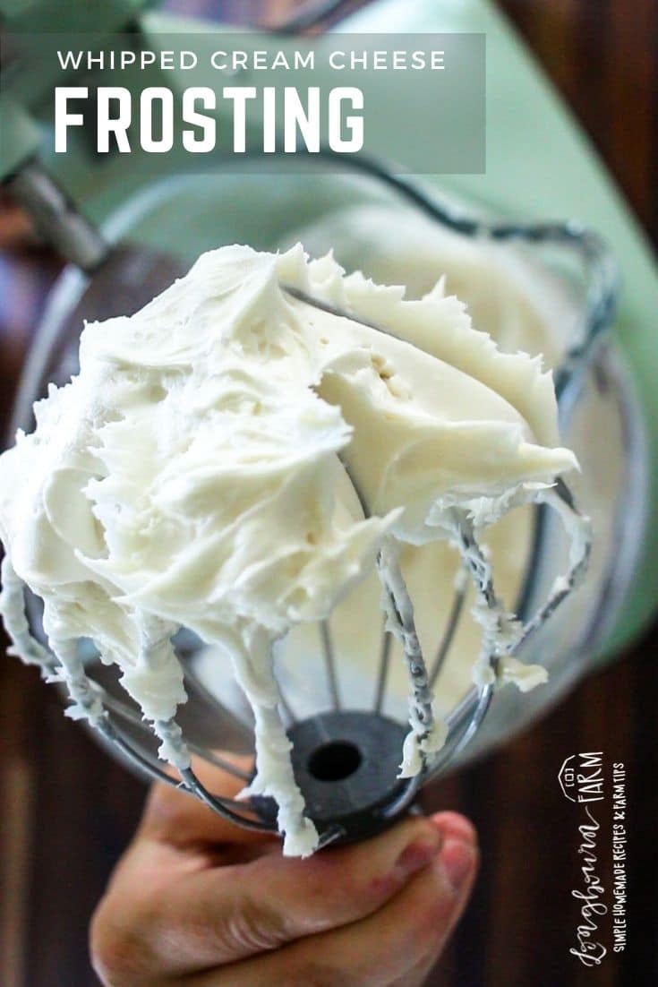 Whipped cream cheese frosting is a delicious addition to any dessert! Fluffy and light with a hint of tang, it's amazing!