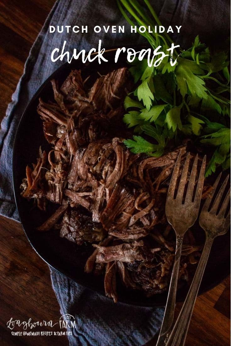 (Sponsored) Dutch Oven Chuck Roast is a delicious meal for any occasion. No matter the occasion, this Chuck Roast is sure to please a crowd. @beeffordinner #Sponsored #BeefItsWhatsForDinner, #NicelyDone, #BeefUpTheHolidays and #BeefFarmersandRanchers