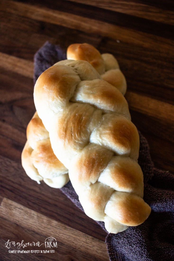 knotted and braided bread rolls