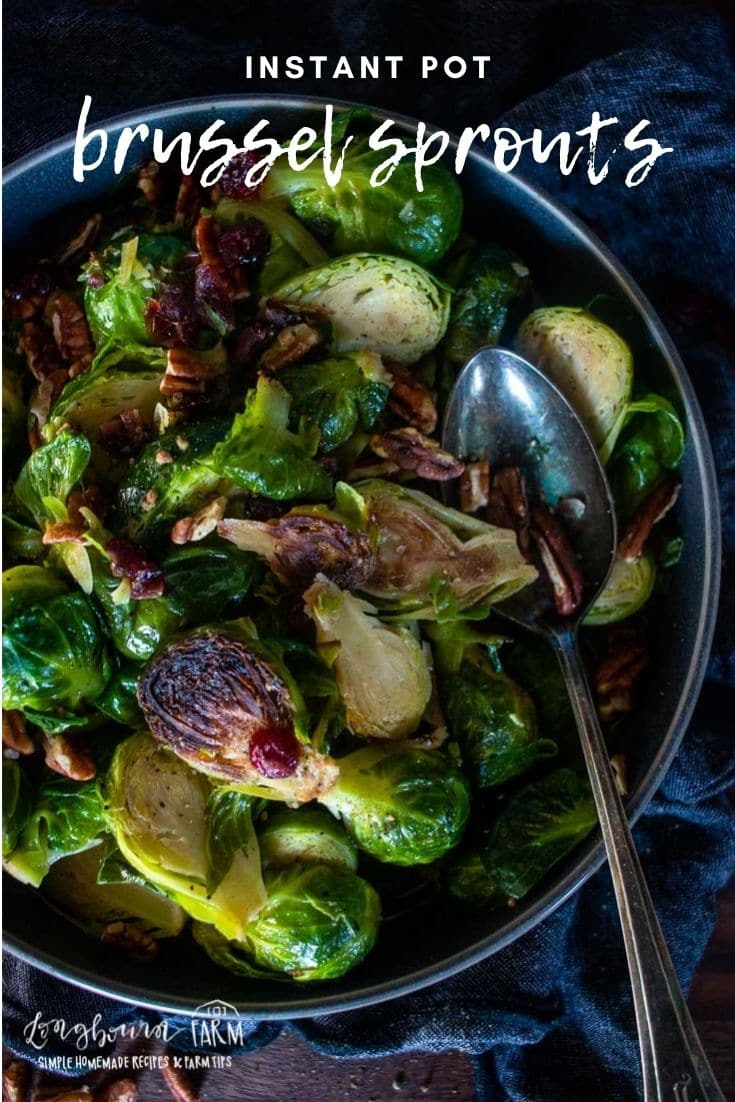 Instant Pot brussel sprouts are a tasty way to make a green side dish worthy of your dinner table. Caramelized and tender, they're a hit!