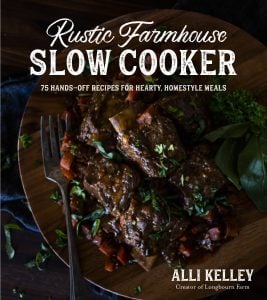 rustic farmhouse slow cooker recipe book
