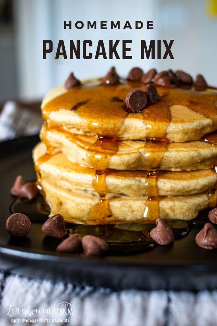 This is the best homemade pancake mix recipe! Soft, fluffy, delicious pancakes. The mix is easy to make and easier to change up for any type of pancake! #homemade #fromscratch #homemadepancakes #pancakes #homemadepancakemix #pancakesfromscratch #pancakemix #breakfast #breakfastfood #easybreakfast #easybreakfastrecipe #breakfastrecipe