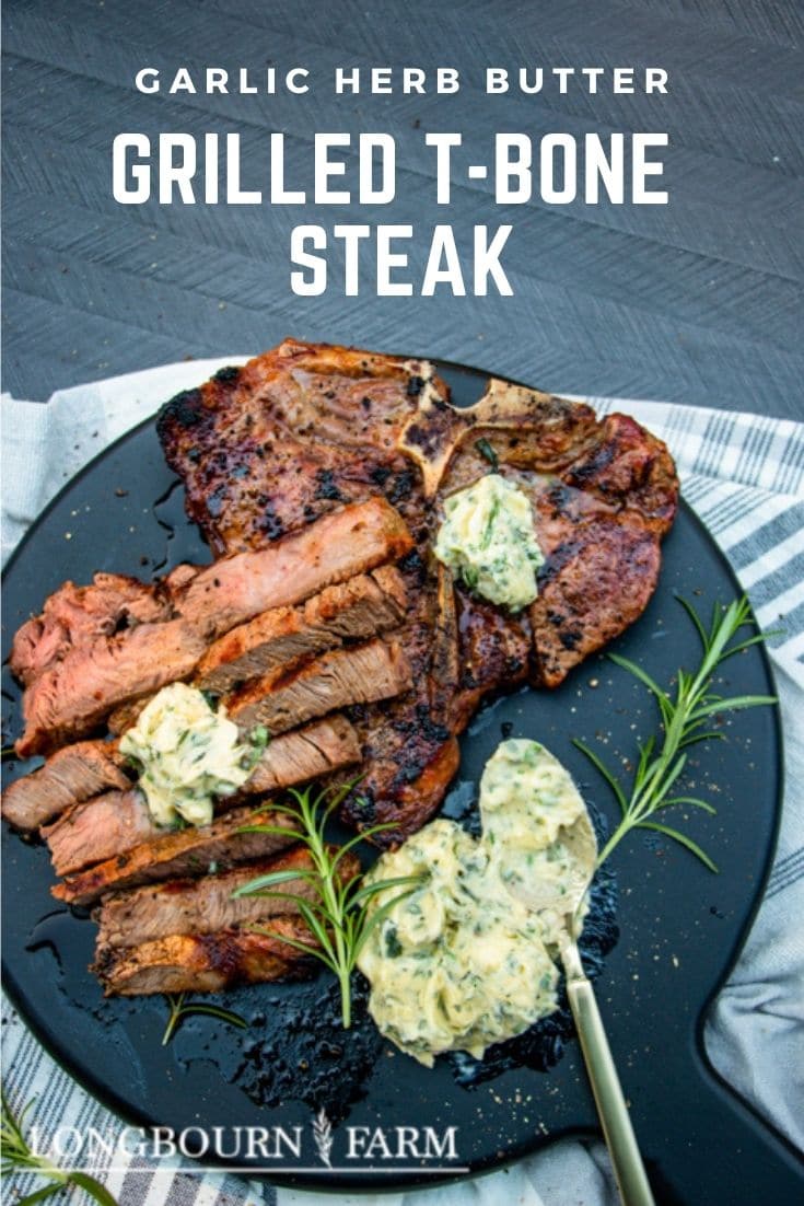 (#sponsored) T-Bone Steak on the Grill served with garlic herb butter is what summer nights were made for! Perfectly grilled Steak layered with herby, buttery flavor. Tags: @beeffordinner #BeefItsWhatsForDinner #NicelyDone #BeefFarmersandRanchers #BeefGrillingSeason