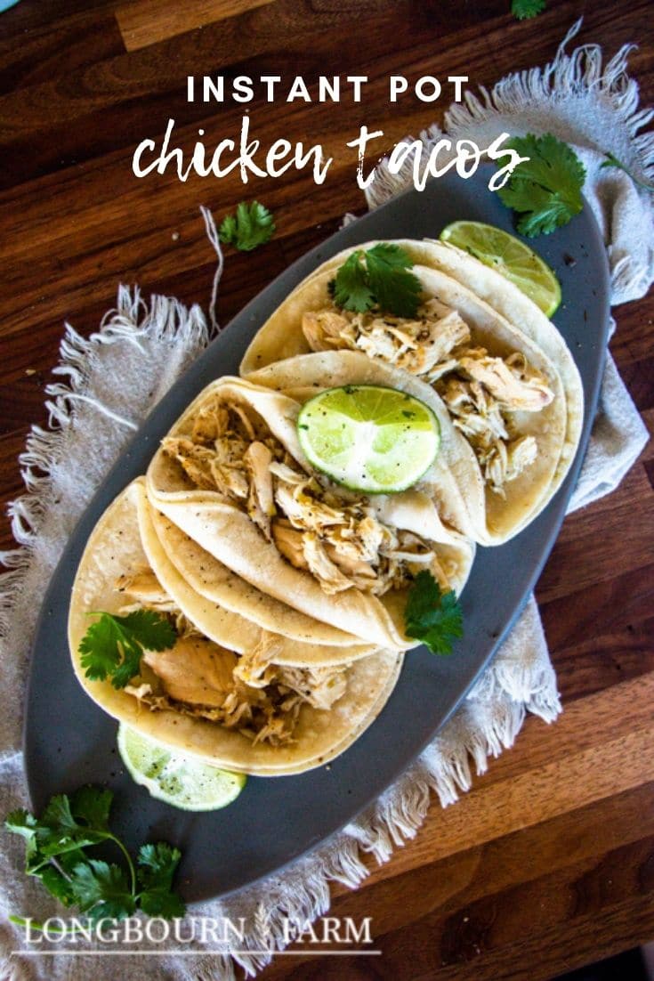 Making Instant Pot chicken tacos is a great way to get dinner on the table quickly and ensure that it’s going to taste delicious.