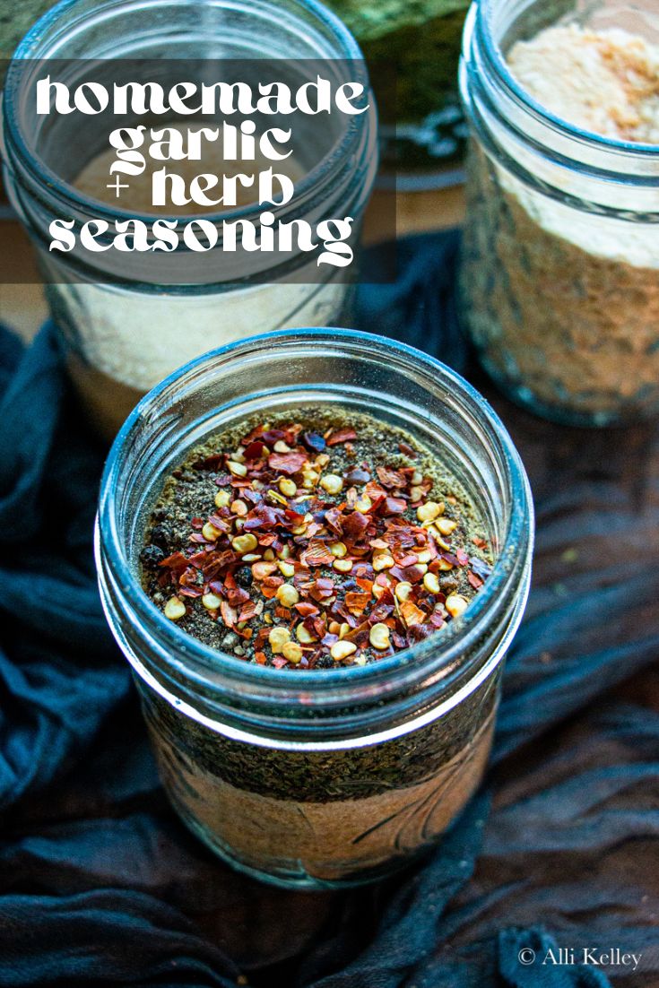 My garlic and herb seasoning is perfect for sprinkling on chicken, fish, veggies, and just about anything else you can think of! So, if you love the taste of garlic and herbs but don't have time to chop and mince them for every recipe, this garlic herb seasoning is for you!