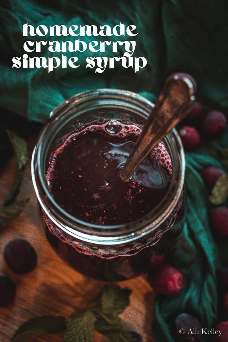 This cranberry simple syrup recipe is just so good! The tart cranberries pair perfectly with the sweetness of the sugar, creating a mind-blowing flavor combination. Not to mention, it's a great way to add some festive flavor to your drinks this holiday season!