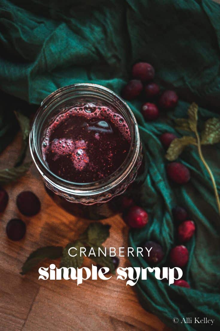 This cranberry simple syrup recipe is just so good! The tart cranberries pair perfectly with the sweetness of the sugar, creating a mind-blowing flavor combination. Not to mention, it's a great way to add some festive flavor to your drinks this holiday season!