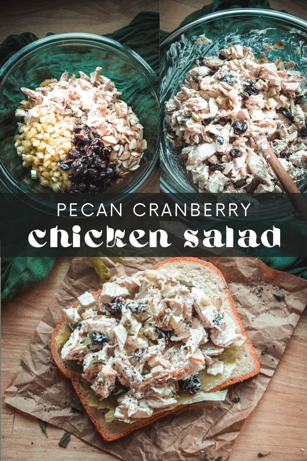 My cranberry chicken salad is perfect for when you want something both fresh and filling! With succulent chicken, sweet cranberries, and crisp celery, this salad is bursting with flavor. And it's so easy to make you'll be whipping it up in no time!